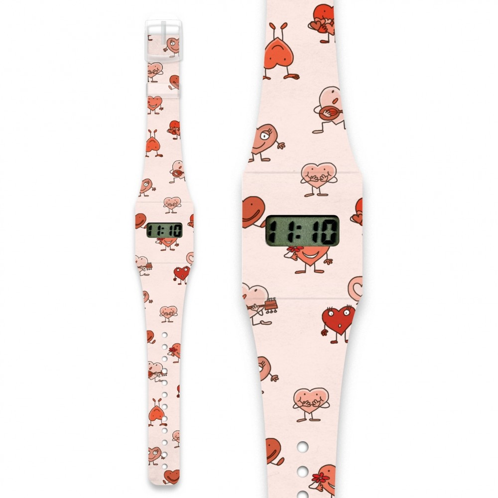 Papír karóra - HEARTS - Pappwatch Kids – fő nézet