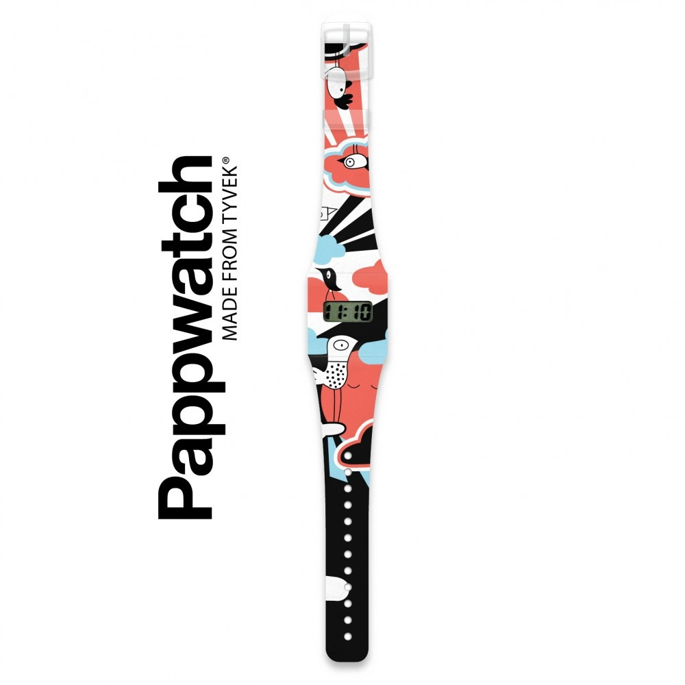 Papír karóra - RED BIRD - Pappwatch – alternatív kép 1