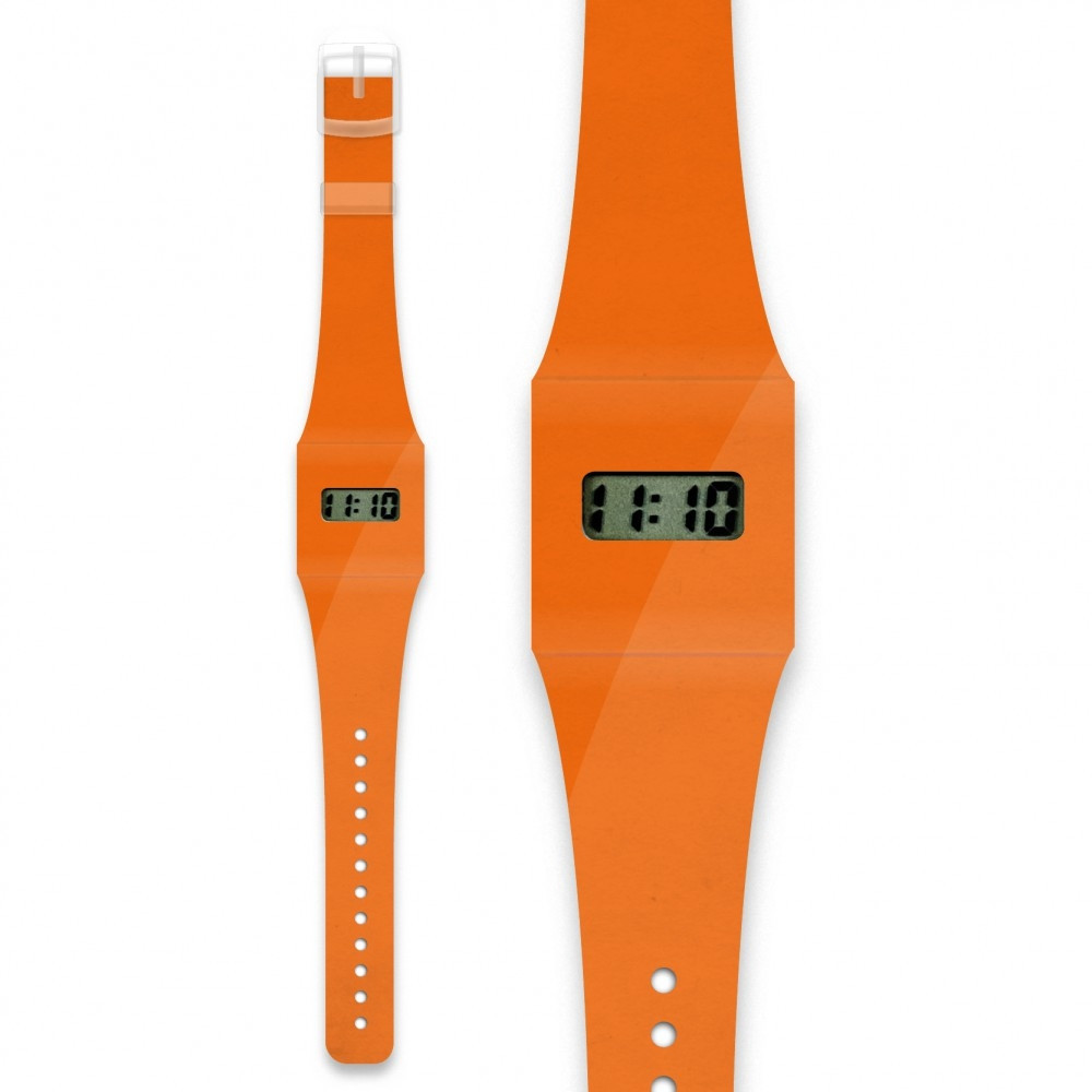 Papír karóra - ORANGE / NEON - Pappwatch – fő nézet