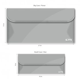 Kézitáska, nagy - SILBER / METALLIC - Big Case