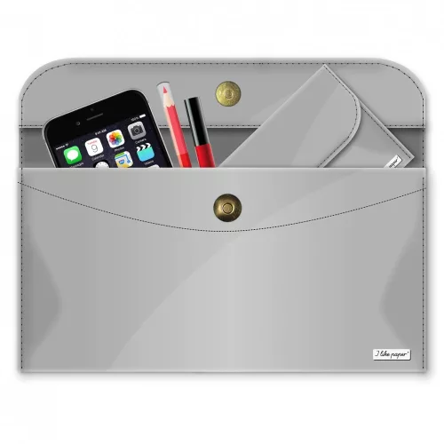 I like paper Kézitáska, nagy - SILBER / METALLIC - Big Case, 6–8 év, Többszínű