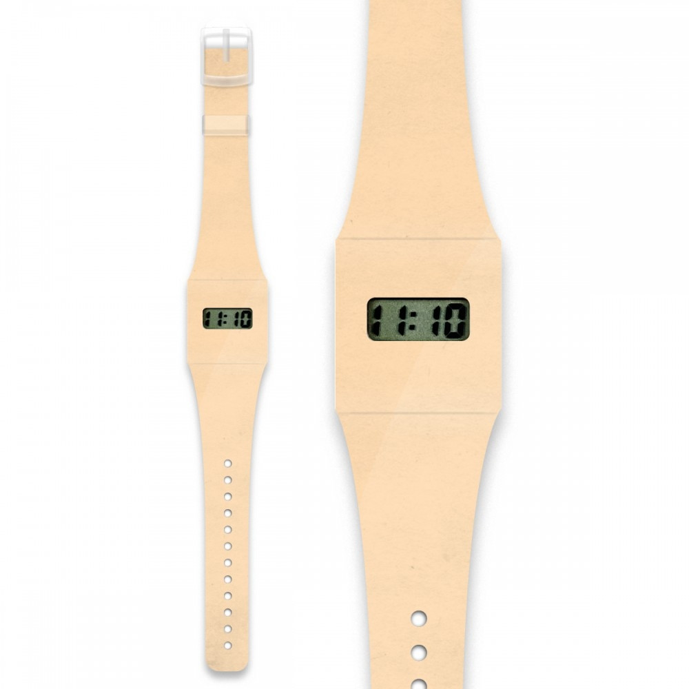 Papír karóra - PEACH / PASTELL Pappwatch – fő nézet
