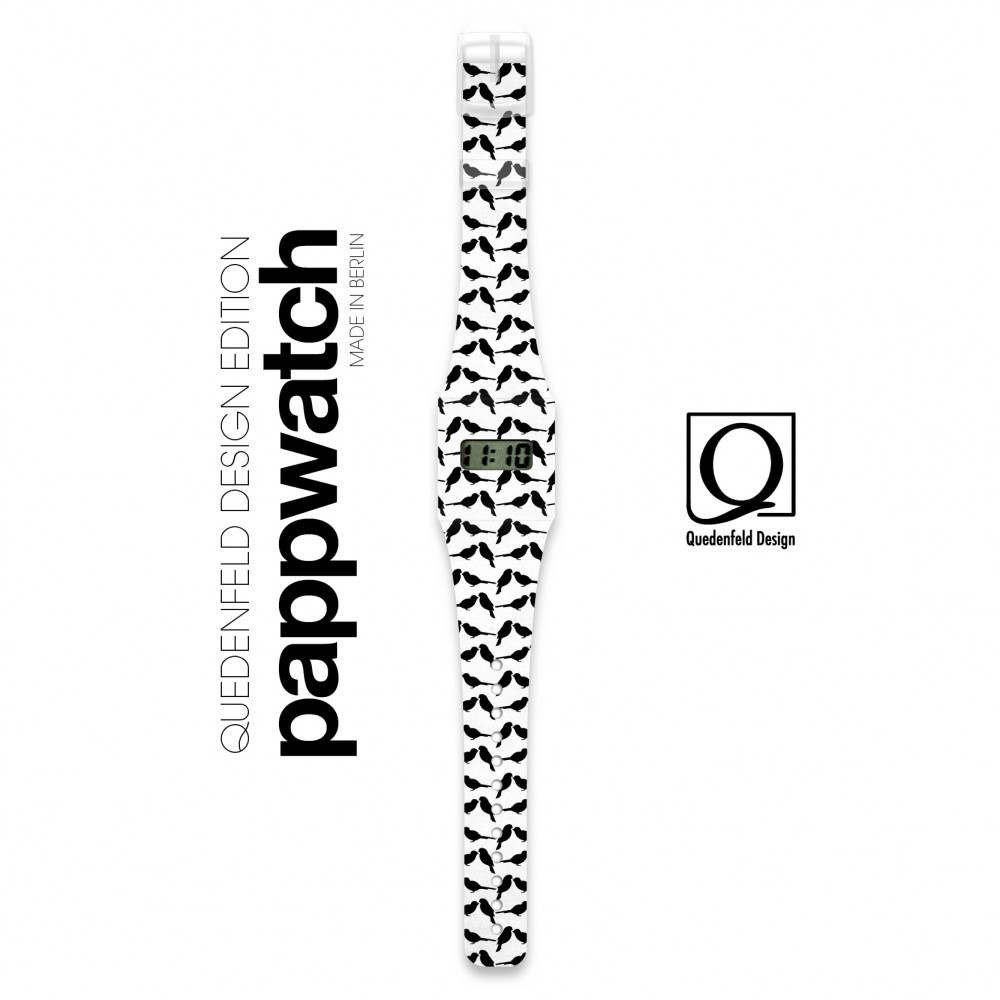 Papír karóra - BLACK SPARROW - Pappwatch – alternatív kép 1