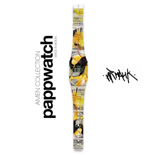 I like paper Papír karóra - THE WOLF - Pappwatch, 6–8 év, Többszínű