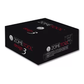   Tudományos modellező készlet - ZomeTool fekete-fehérben - Design 3