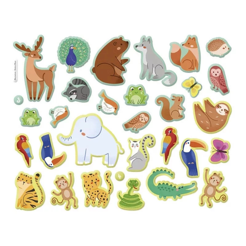 3D matricázó készlet, Állatok Auzou alternatív kép 1