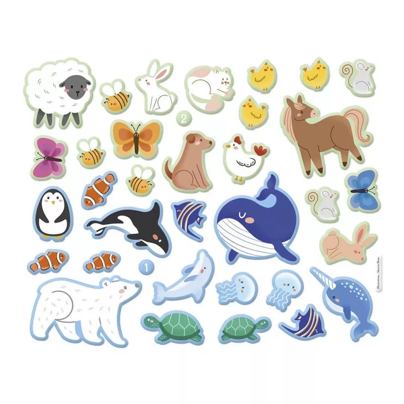 3D matricázó készlet, Állatok Auzou alternatív kép 2