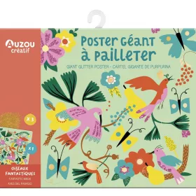 Poszter dekoráló készlet, Madarak Auzou