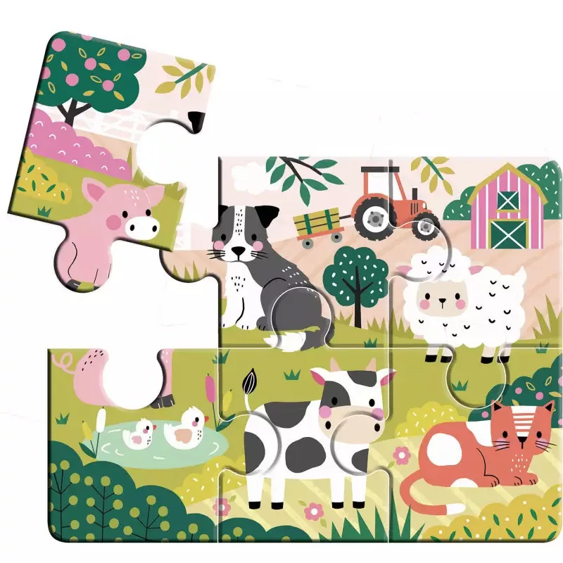 4 az 1-ben állatos puzzle kicsiknek Auzou alternatív kép 1