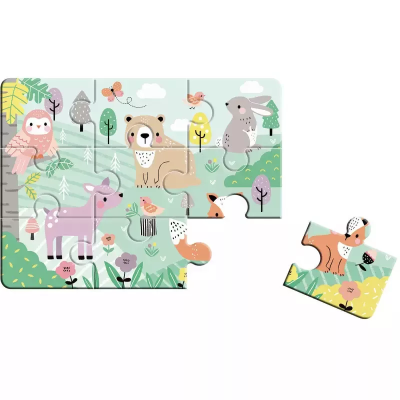 4 az 1-ben állatos puzzle kicsiknek Auzou alternatív kép 2