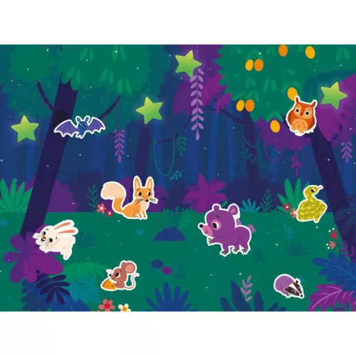 Sötétben világító matricacsomag 200 db-os Auzou