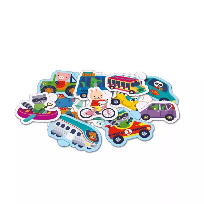 100 db-os matrica készlet, Közlekedési járművek Auzou alternatív kép 1