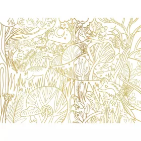   Nagyméretű színező könyv kemény borítással és fényes kontúrvonalakkal Auzou