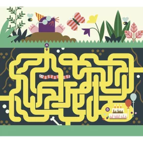   Letörölhető fejtörő feladatkártyák, Játék az állatokkal Auzou