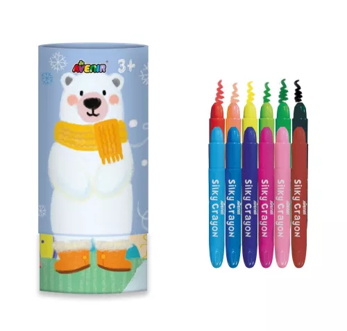 Jegesmacis 3 az-1-ben zsírkréta készlet kiszínezhető poszterrel, 12 db-os Avenir