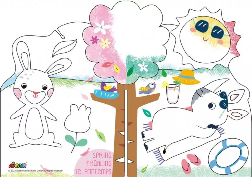 Kreatív színező készlet méhviasz krétával, 4 évszak Avenir