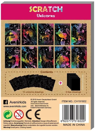 Mini Karckép könyv Unikornis Avenir