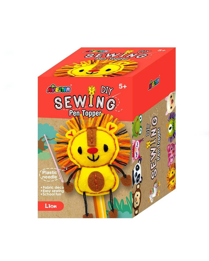 Avenir Kids® Plüss ceruzadísz varrás, oroszlán Avenir, fő nézet