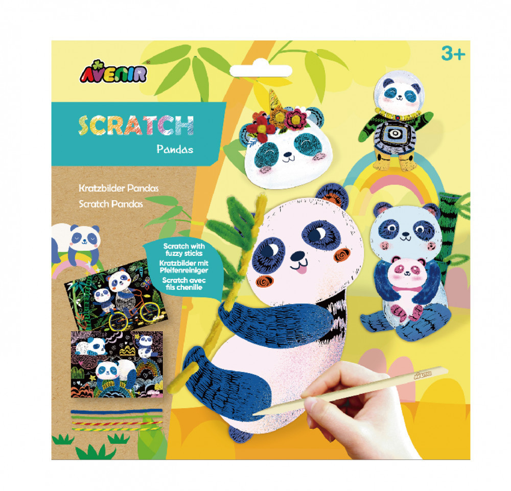 Avenir Kids® Képkarctechnika, Fuzzy Panda macik Avenir, fő nézet