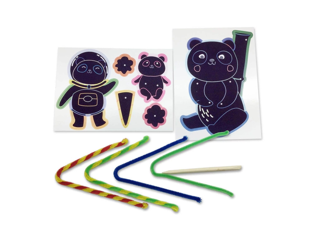 Avenir Kids® Képkarctechnika, Fuzzy Panda macik Avenir, alternatív kép 1