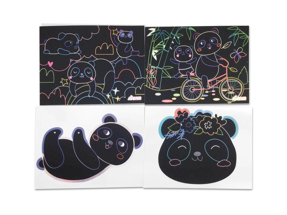 Avenir Kids® Képkarctechnika, Fuzzy Panda macik Avenir, alternatív kép 2