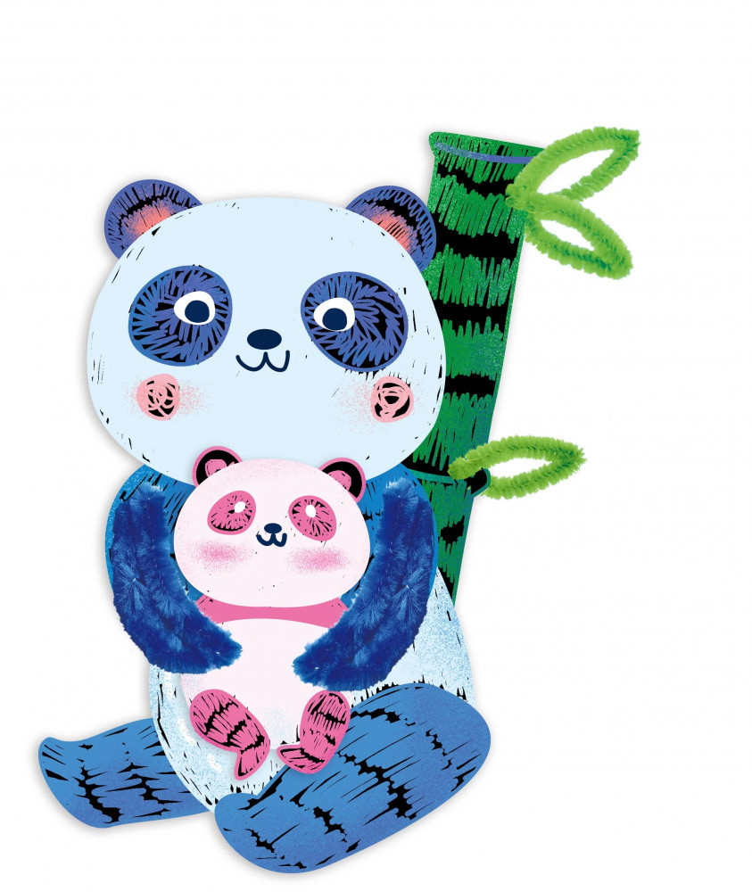 Avenir Kids® Képkarctechnika, Fuzzy Panda macik Avenir, alternatív kép 5