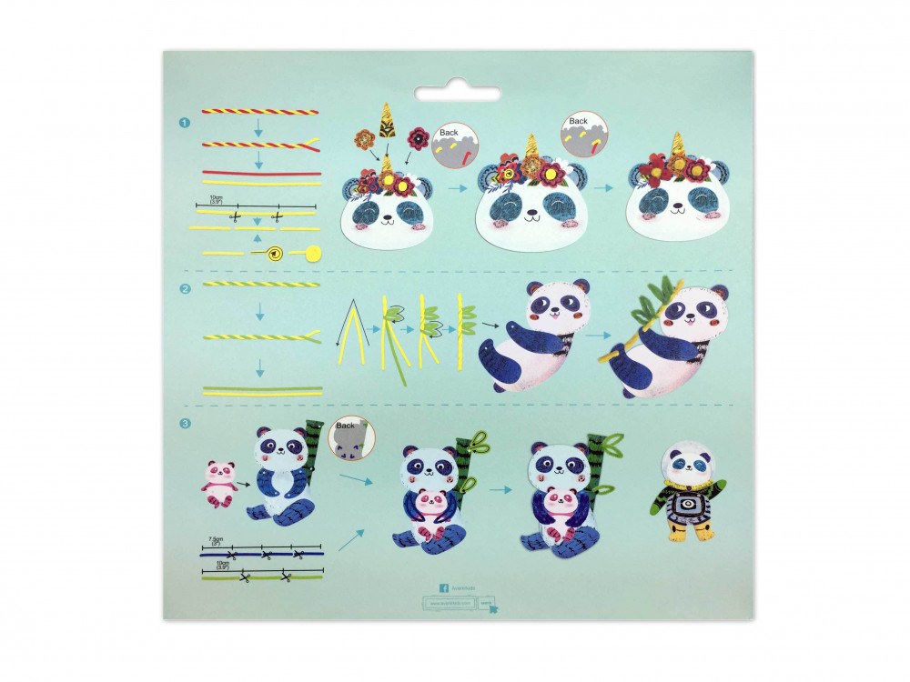 Avenir Kids® Képkarctechnika, Fuzzy Panda macik Avenir, alternatív kép 9