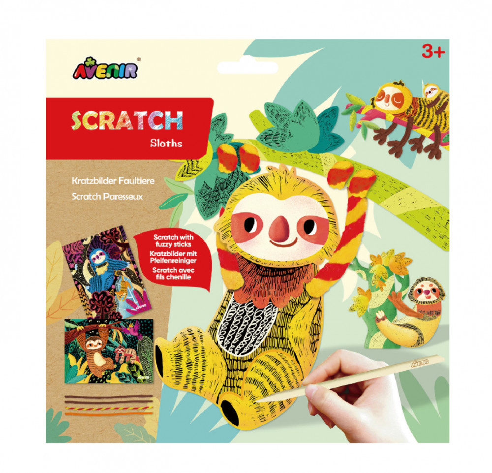 Avenir Kids® Képkarctechnika, Fuzzy lajhár Avenir, fő nézet