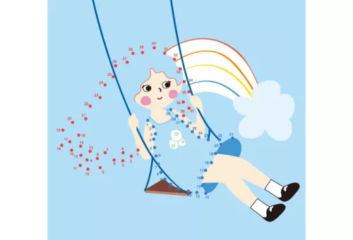 Divattervező könyv fejlesztő feladatokkal, 6 db színes ceruzával Avenir