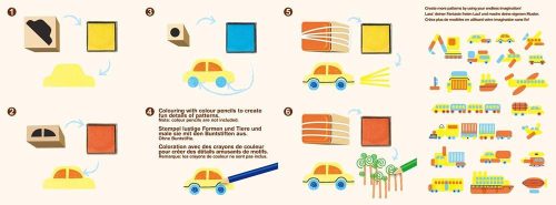 Nyomda készlet képekkel Járművek Avenir Kids