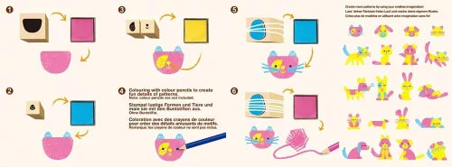 Nyomda készlet képekkel Háziállatok Avenir Kids