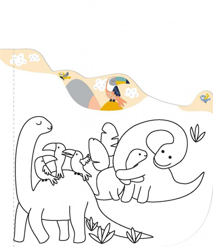 Avenir Kids Mágikus vízzel festő könyv, Dinoszauruszok Avenir, alternatív kép 1