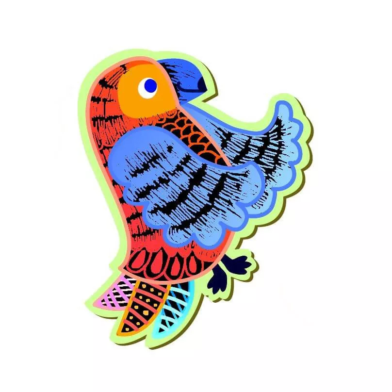 2 az 1-ben karckép készítő és horgász játék, Dzsungel Avenir alternatív kép 2