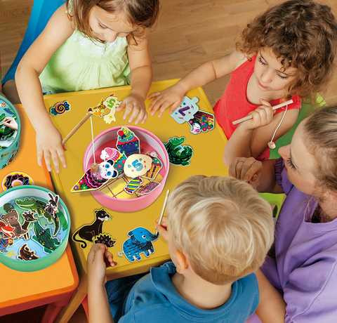 Avenir Kids® 2 az 1-ben karckép készítő és horgász játék, Dzsungel, alternatív kép 5