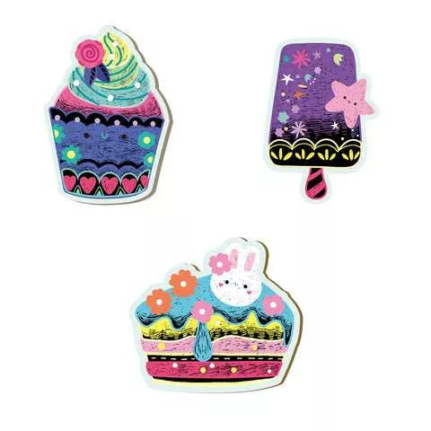 2 az 1-ben karckép készítő és horgász játék, Finomságok Avenir