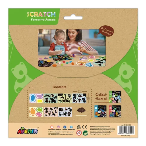 Karckép készítő színpárosító játék, Állatok Avenir