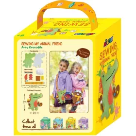   Varrható plüss vállpánttal, Festőművész krokodil Avenir