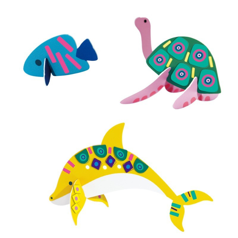 Avenir Kids Matricázó és 3D modell készítő készlet, Tengeri és sarkköri állatok, alternatív kép 2
