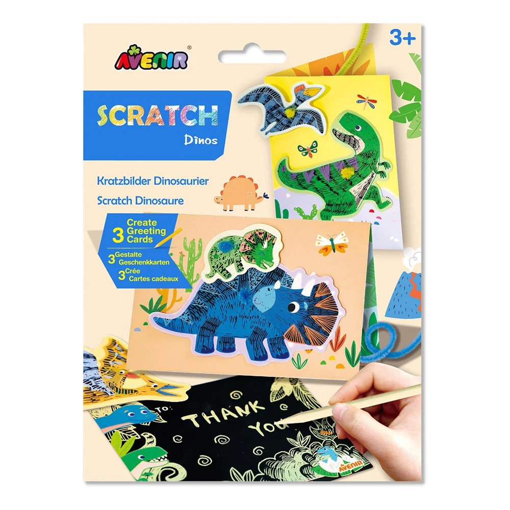 AVENIR KIDS® Karckép üdvözlőkártya készítő, Dinoszauruszok Avenir, fő nézet