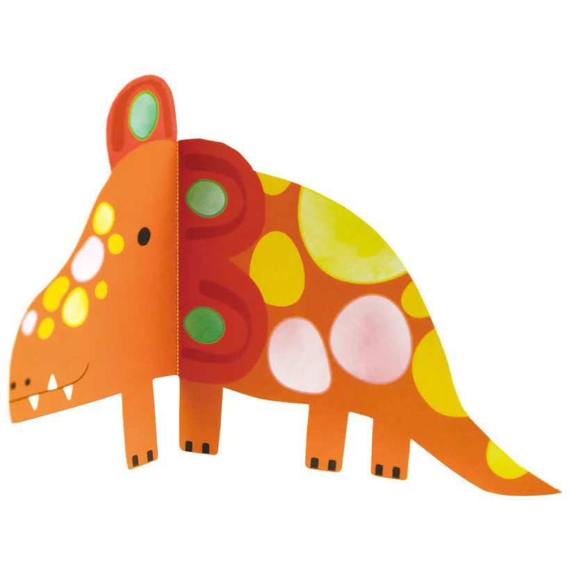 Avenir Kids® Akvarell festő és origami készlet, Dinoszauruszok Avenir, alternatív kép 4
