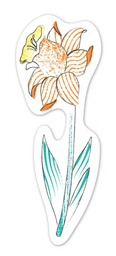 Vízzel festő kreatív könyvjelző készlet, Virágok Avenir