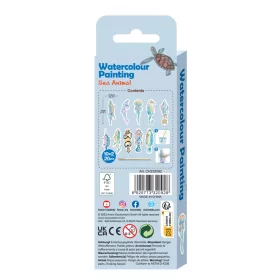   Vízzel festő kreatív könyvjelző készlet, Tengeri állatok Avenir