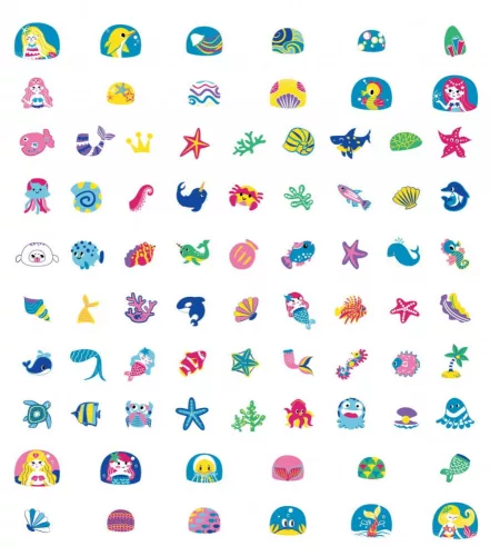 Nagy körömmatrica szett, Óceán Avenir