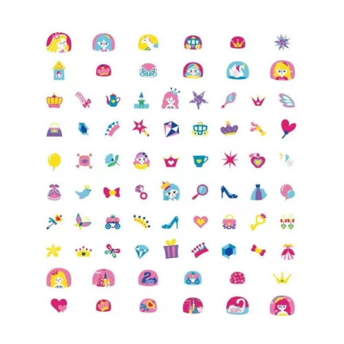 Nagy körömmatrica szett, Hercegnők Avenir