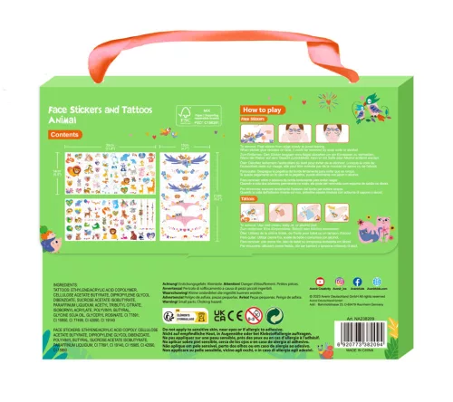 Arcmatrica és tetováló készlet, Állatok Avenir