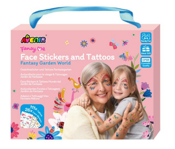 Avenir Kids® Arcmatrica és tetováló készlet, Fantázia kert, fő nézet