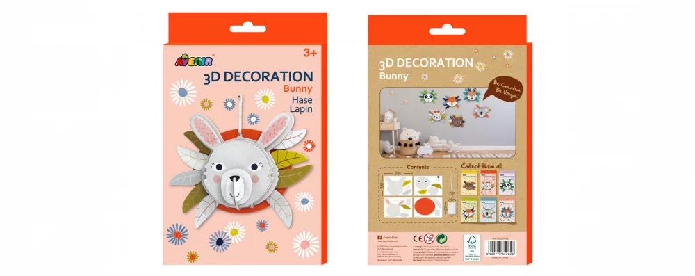 3D dekorációs puzzle, Nyuszi Avenir alternatív kép 2