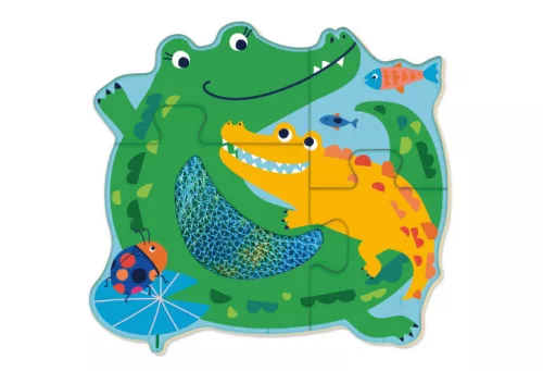 Készségfejlesztő tapintós puzzle, Dzsungel Avenir