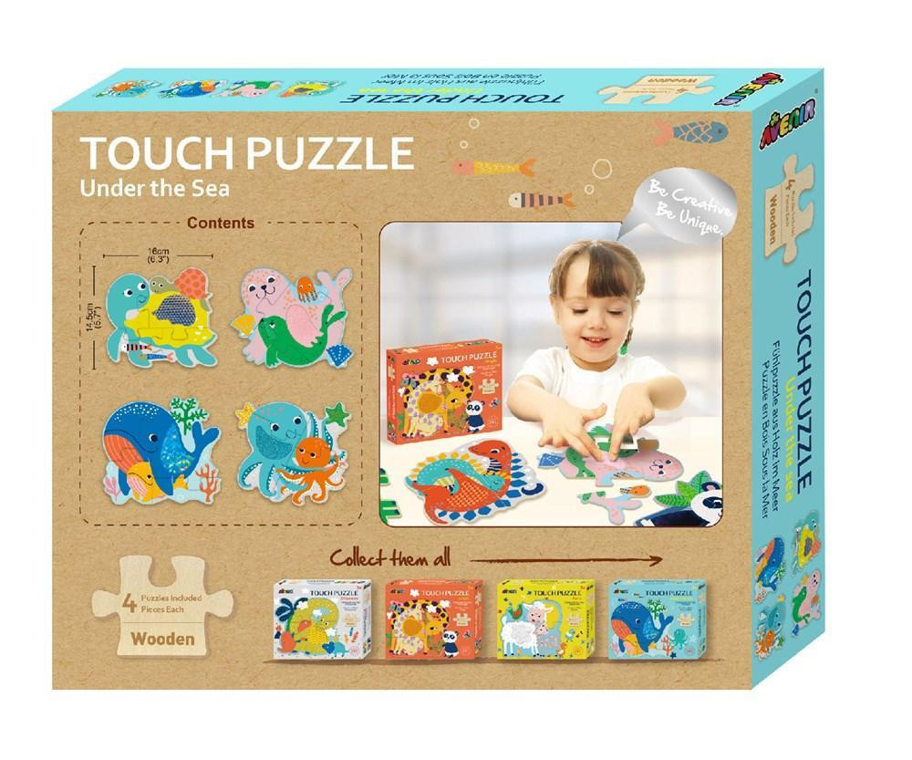Készségfejlesztő tapintós puzzle, A tengerben Avenir – alternatív kép 2