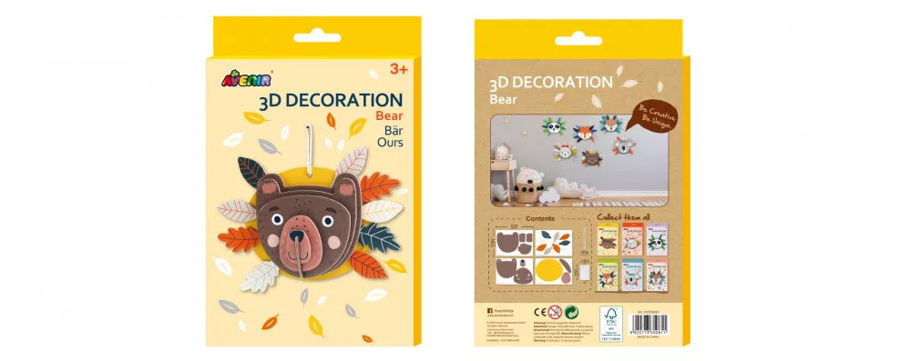 3D dekorációs puzzle, Maci Avenir alternatív kép 2